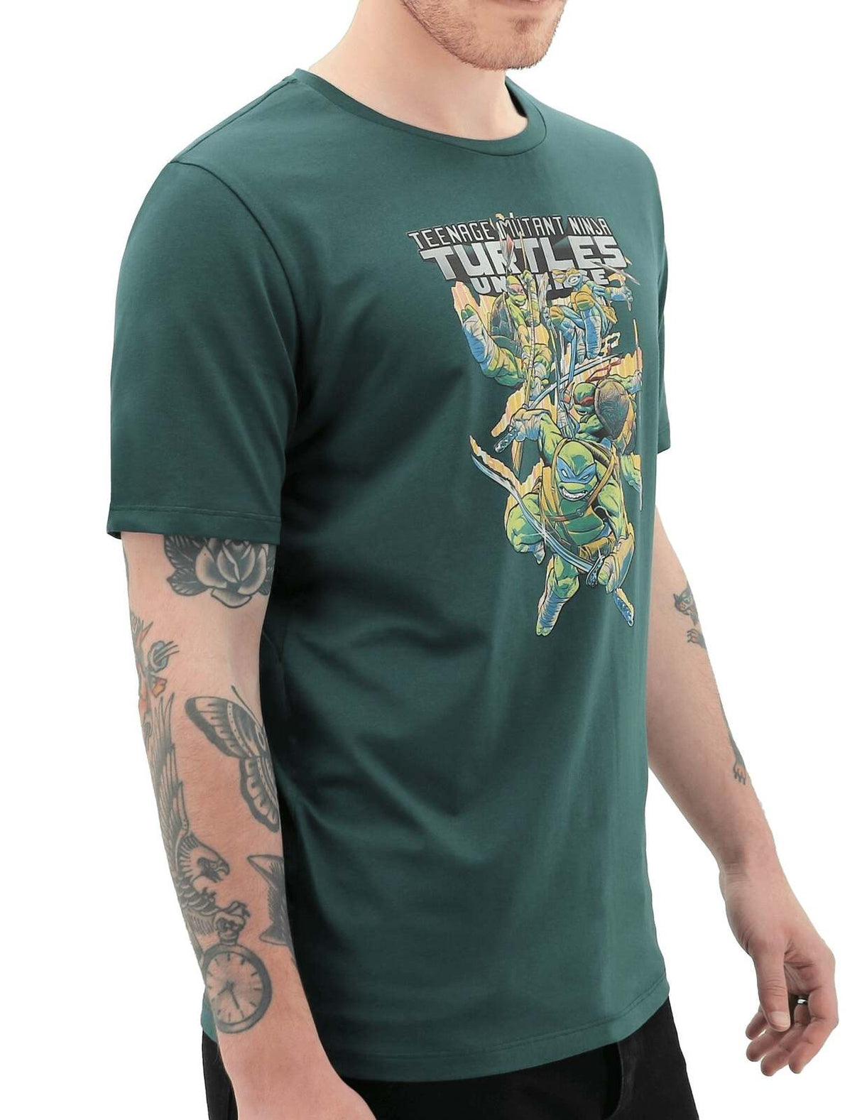 Teenage Mutant Ninja Turtles Mens T Shirt Tee Top Booyakasha - Green