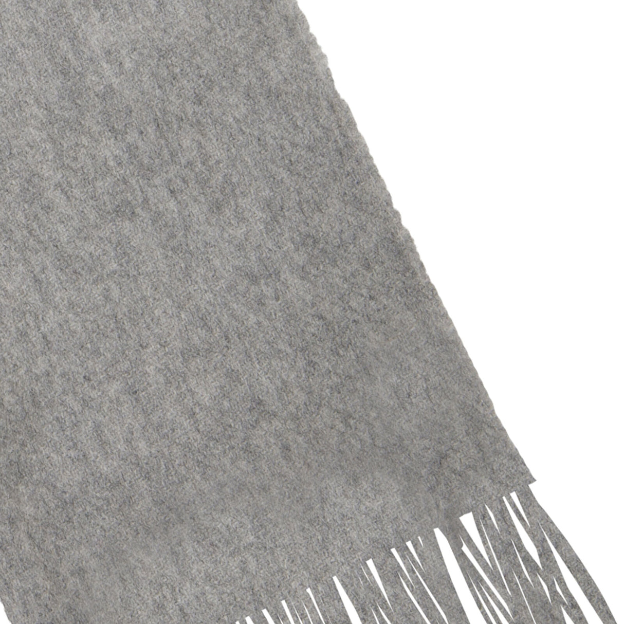 Dents Heritage Plain Cashmere Scarf - Dove Grey (w/ Tassels & Gift Box)