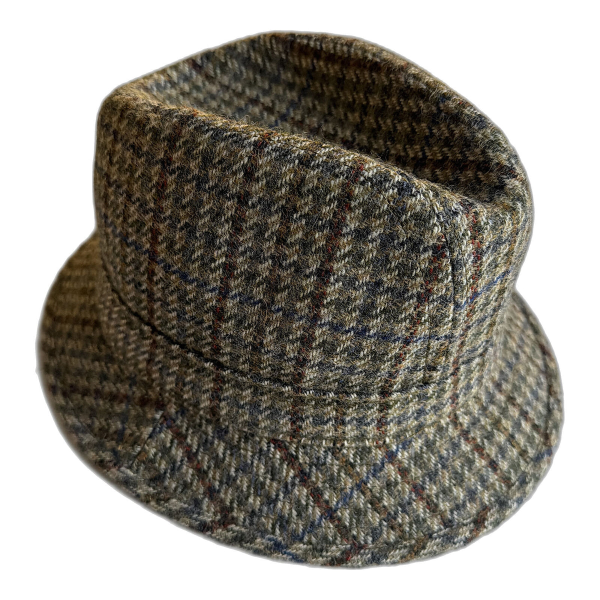 Failsworth Clansman Tweed Trilby Hat - Green Check (Made in UK)