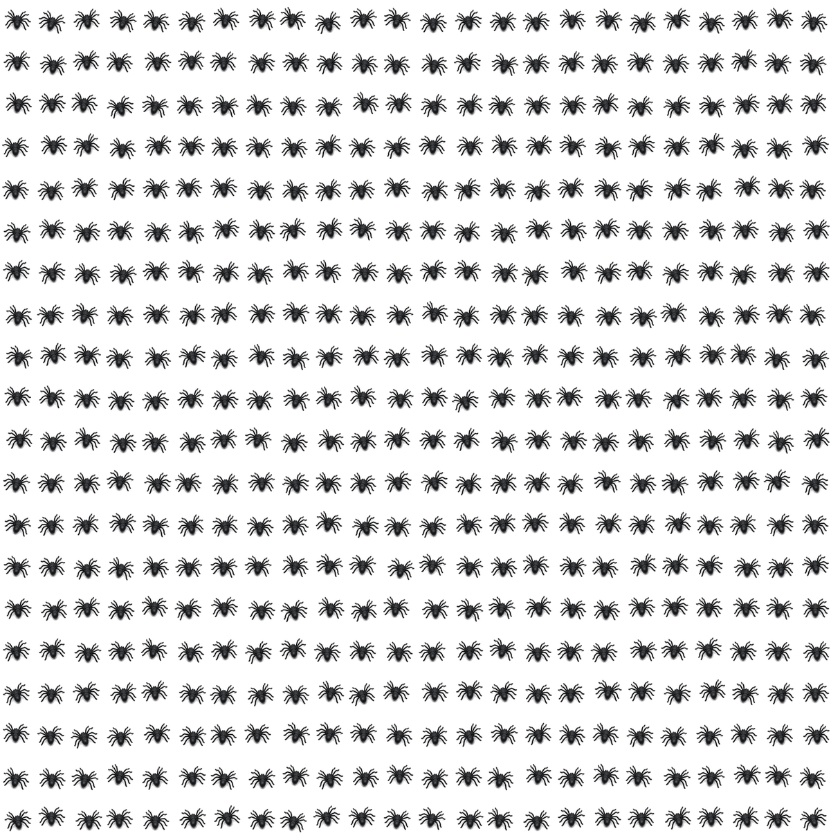 480x Mini Fake Spiders Bulk Pack - Trick/Prank Halloween Scary Arachnid Bug Toy (Party Gag)