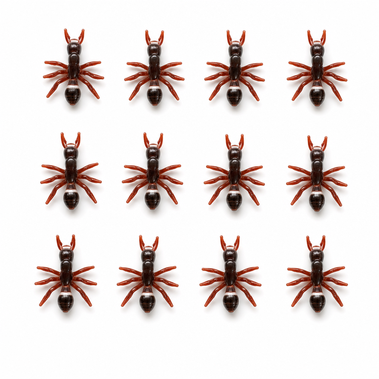 12x Mini Fake Ants Trick Toy - Halloween Prank Bug Set (Scary Gag)