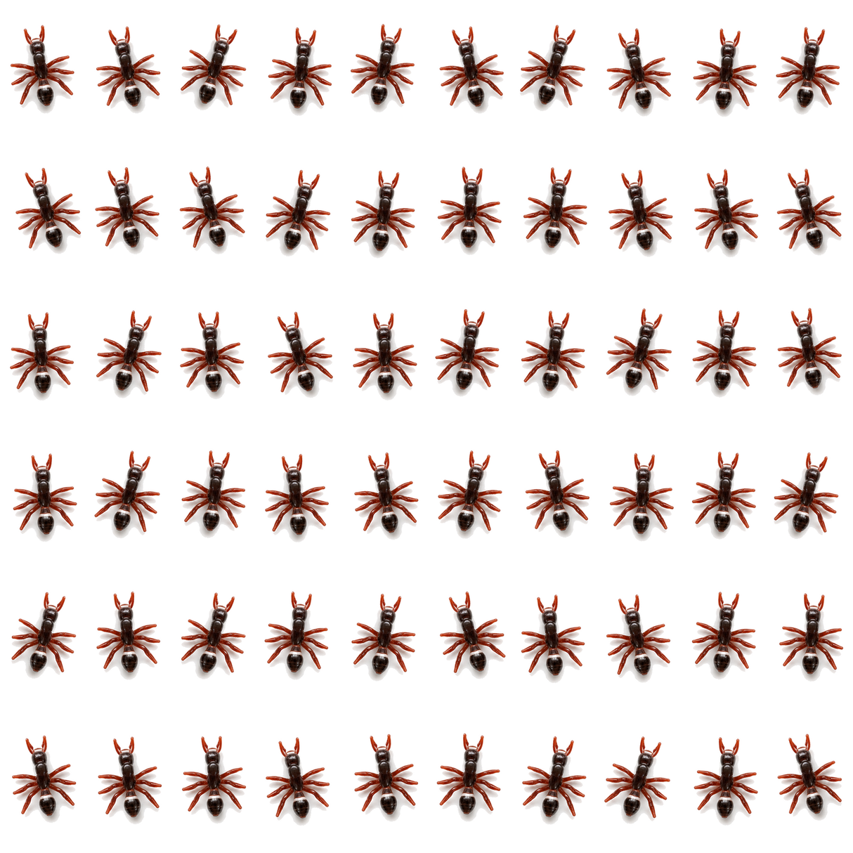 60x Mini Fake Ants Trick Toy Pack - Halloween Prank Bug Set (Scary Gag)