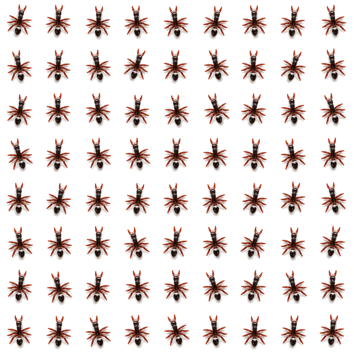 72x Mini Fake Ants Trick Toy Pack - Halloween Prank Bug Set (Scary Gag)