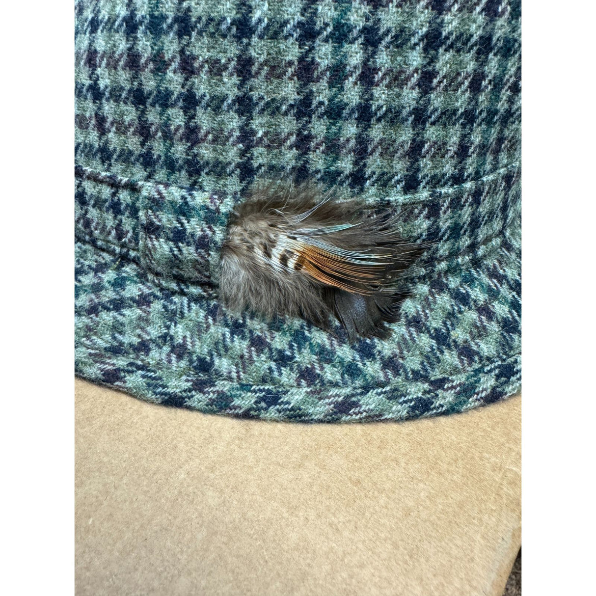 Failsworth Norfolk Mixed Fibre Drop Brim Hat - MADE IN UK - Green/Brown