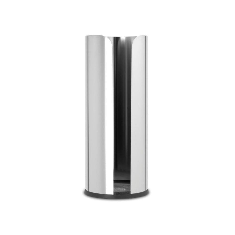 Brabantia ReNew Toilet Roll Dispenser - Brilliant Steel (Bathroom Paper Holder)