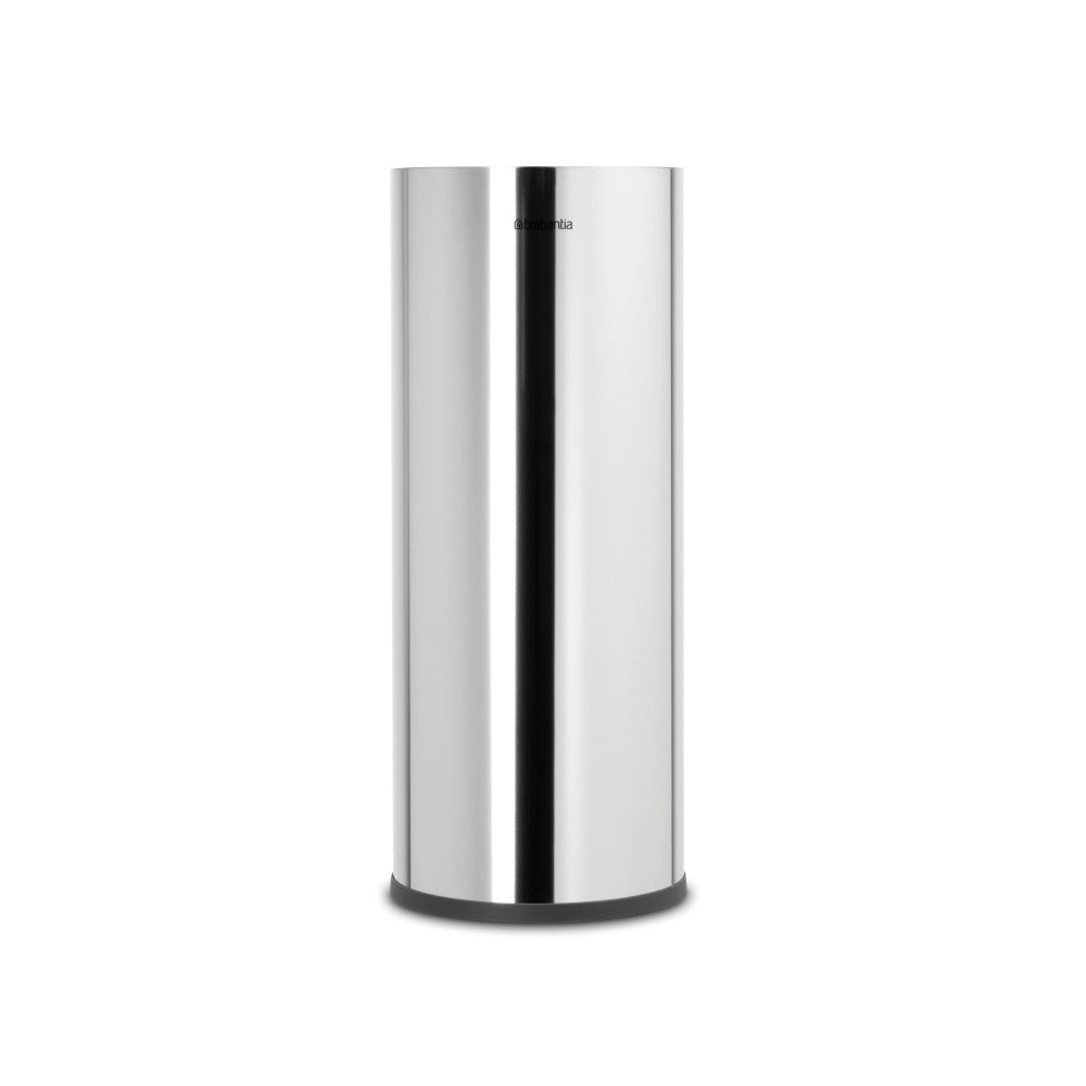 Brabantia ReNew Toilet Roll Dispenser - Brilliant Steel (Bathroom Paper Holder)