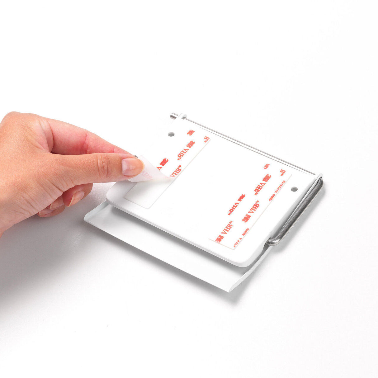 Brabantia Toilet Roll Holder Wall Mounted Bathroom Storage No Damage - White