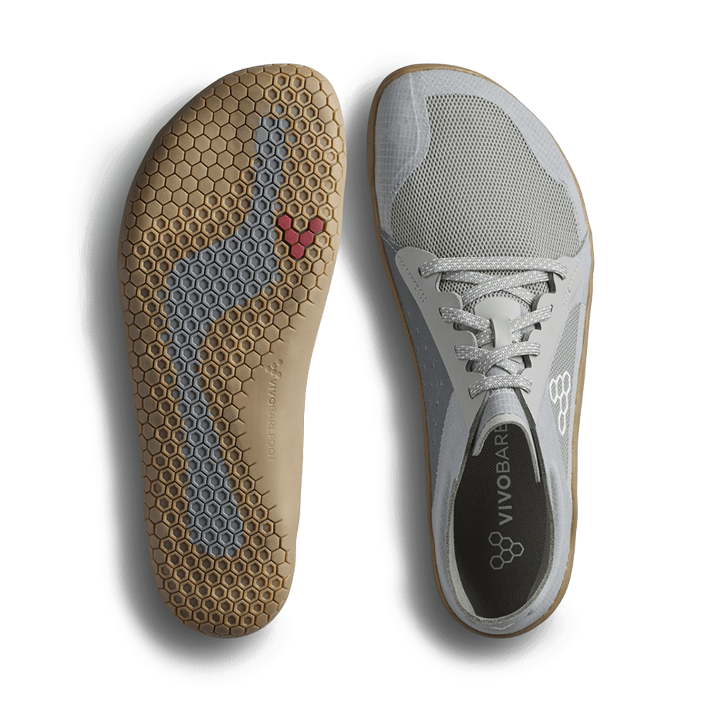 Vivobarefoot Womens Primus Lite IV Barefoot Shoes - Storm Cloud (Lightweight Recycled Runners)