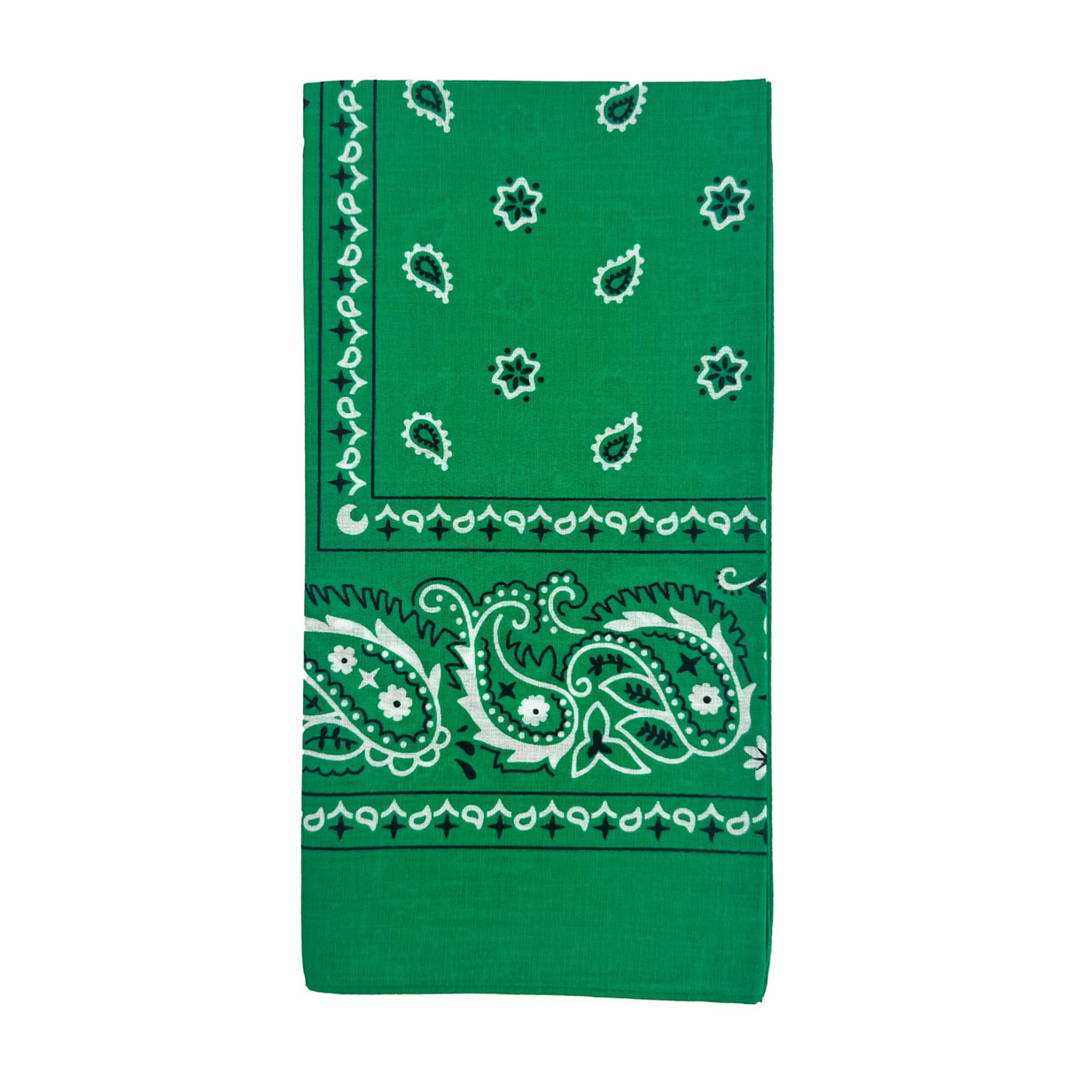 20x BANDANA Paisley 100% COTTON Head Wrap Durag Bandanna Scarf Mask BULK - Dark Green