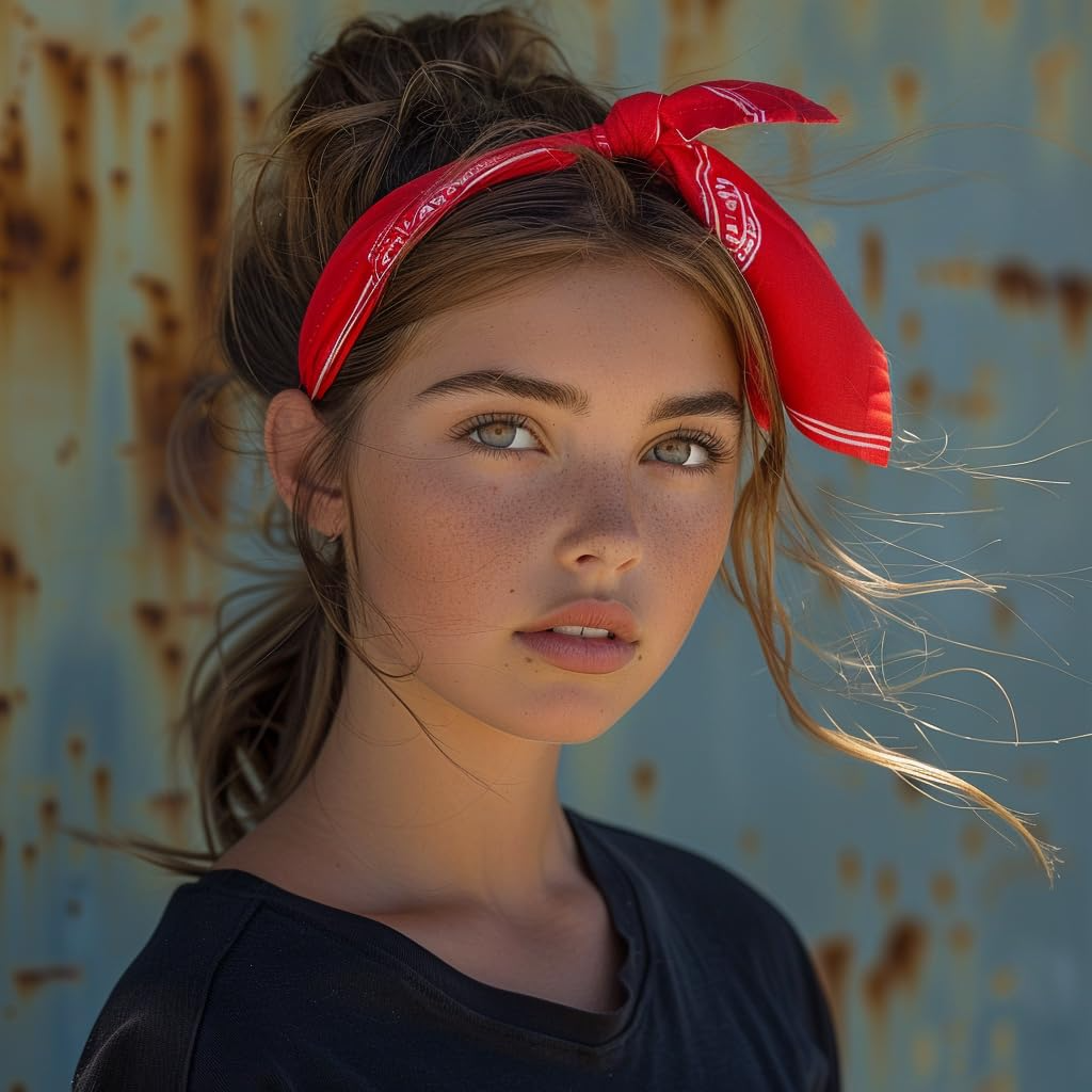 20x BANDANA Paisley 100% COTTON Head Wrap Durag Bandanna Scarf Mask BULK - Hot Pink