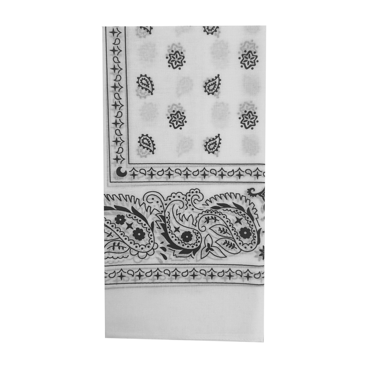 20x BANDANA Paisley 100% COTTON Head Wrap Durag Bandanna Scarf Mask BULK - White