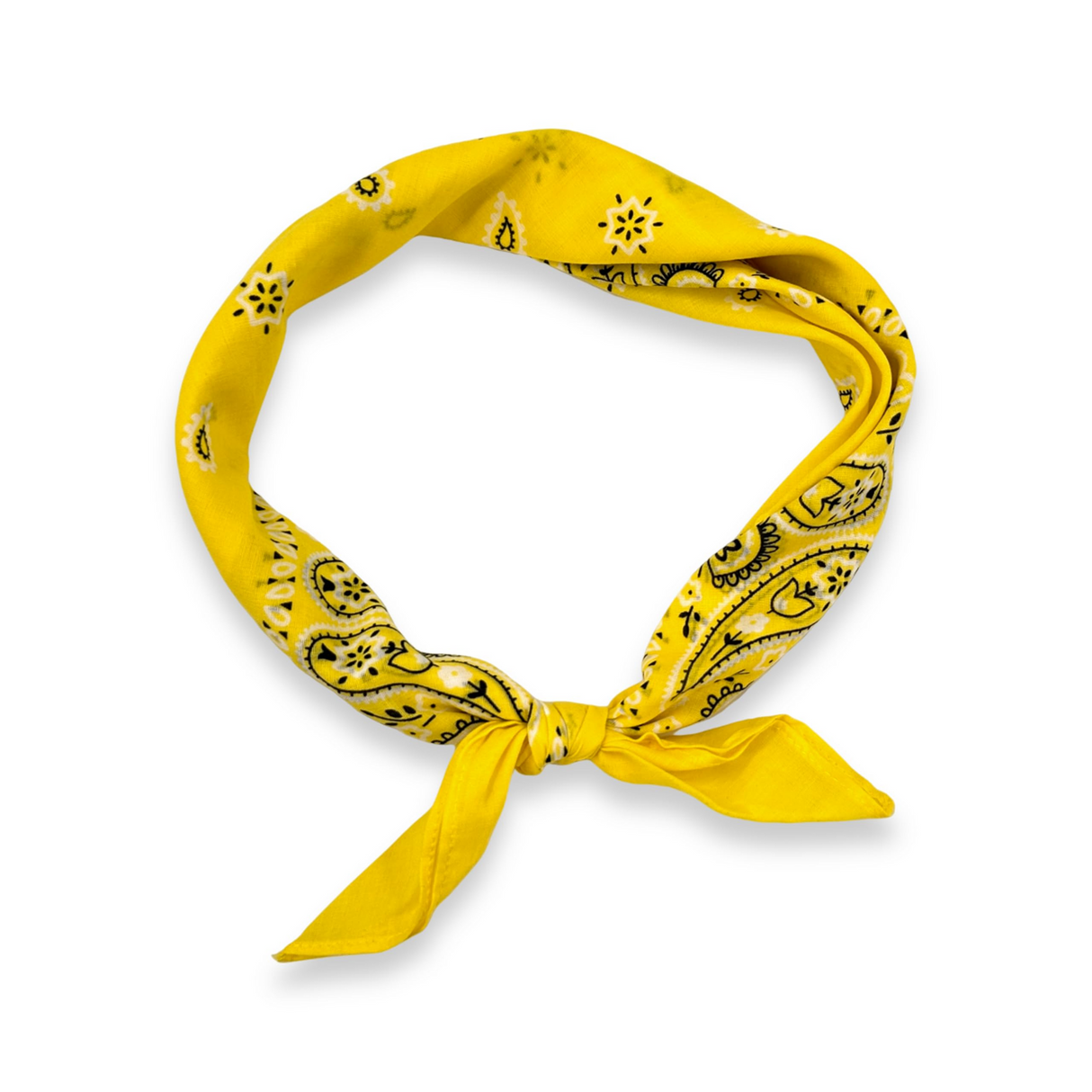 20x BANDANA Paisley 100% COTTON Head Wrap Durag Bandanna Scarf Mask BULK - Yellow