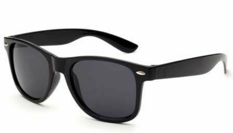 Black Wayfarer Sunglasses - Retro Nerd/Wedding Costume for Fancy Dress