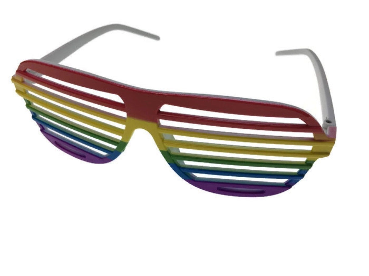 12x Rainbow Glasses Bulk - Party Sunglasses for Mardi Gras/Gay Pride/LGBT Party
