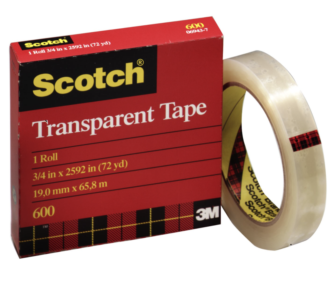 Scotch 3M Transparent Tape - 25.4mm x 65.8m