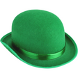 BOWLER HAT Party Vintage Costume Derby Felt Dance Halloween in Green