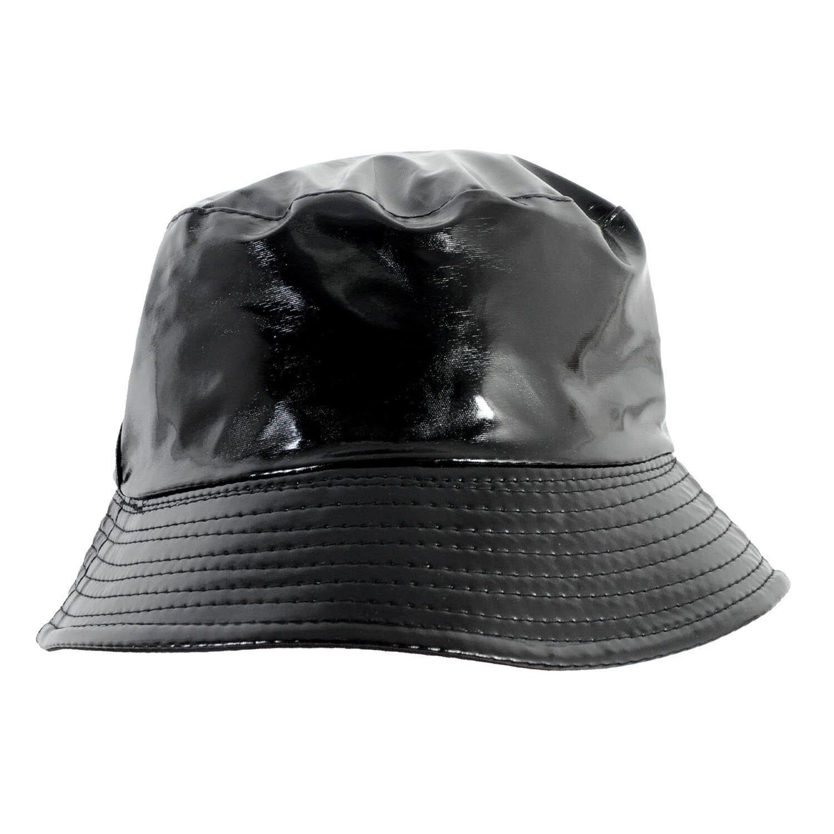 Metallic Bucket Hat for Parties and Costumes in Black