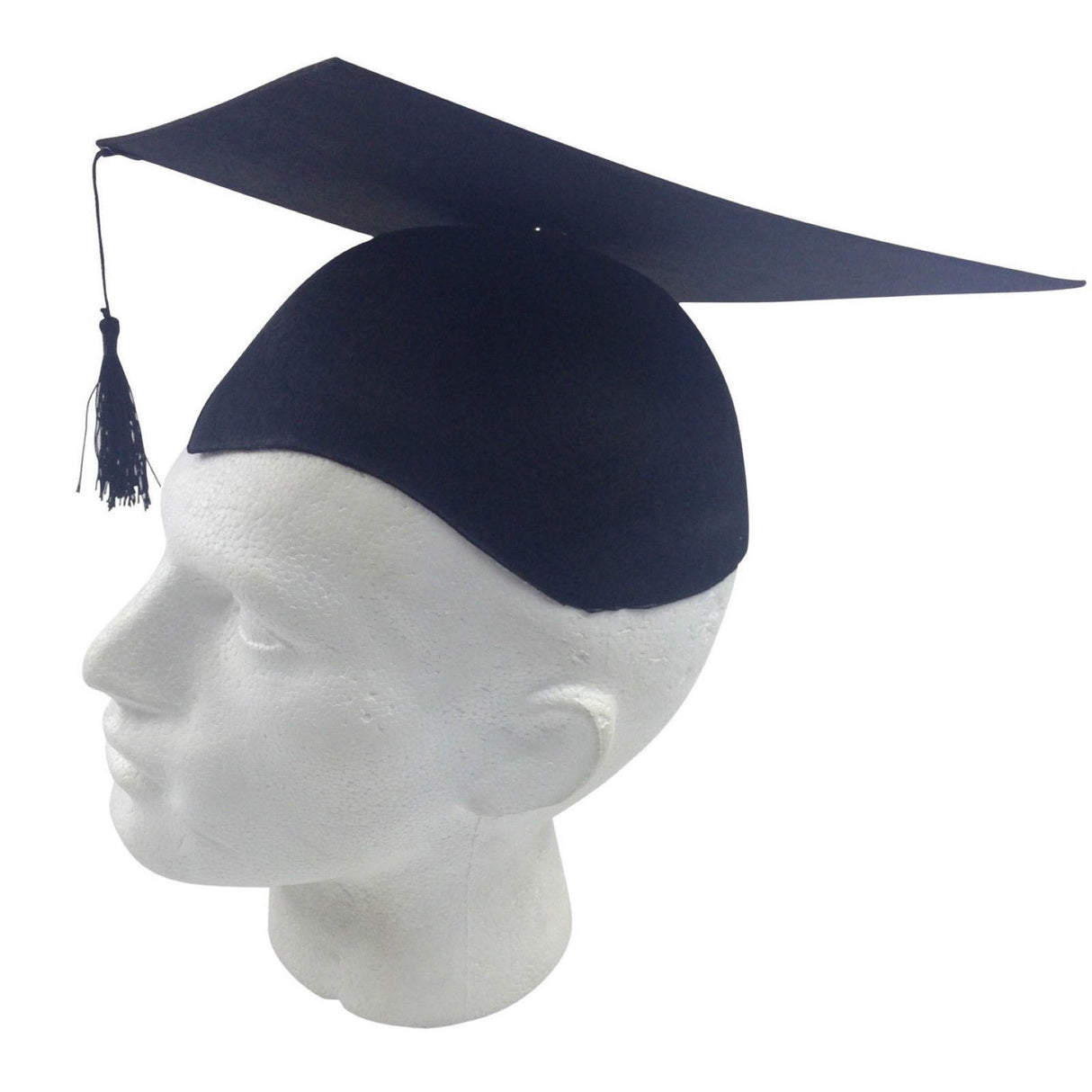 Black Graduation Mortar Board Hat - Bachelor/Academic (School/Fancy Dress)