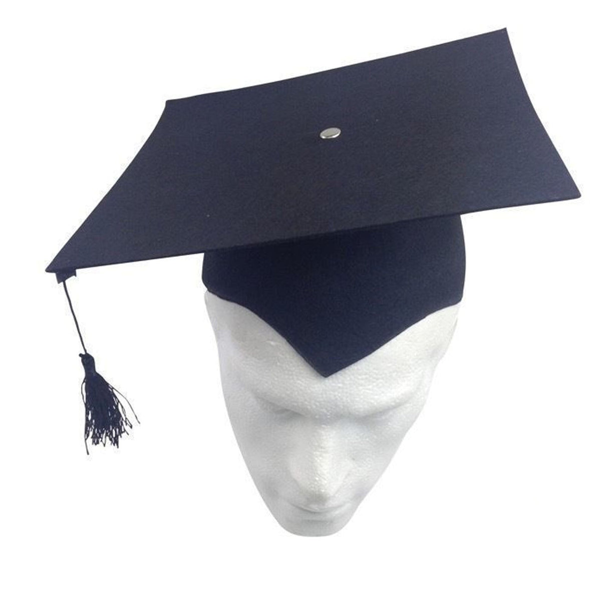 Black Graduation Mortar Board Hat - Bachelor/Academic (School/Fancy Dress)