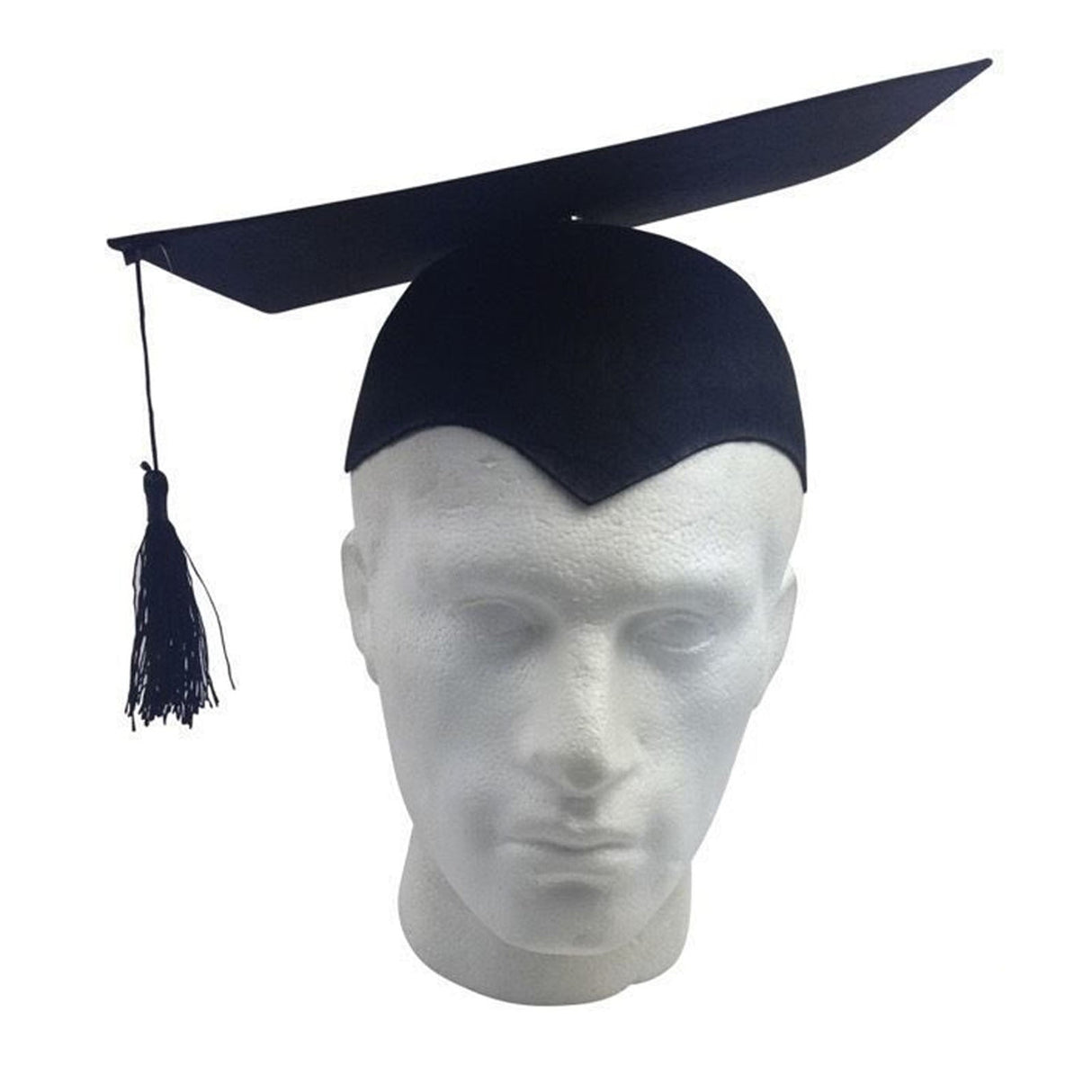 Black Graduation Mortar Board Hat - Bachelor/Academic (School/Fancy Dress)