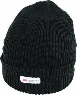 THINSULATE Acrylic Rib Knit BEANIE Hat Winter Thermal Lined Warmer Snow Ski - Navy Blue
