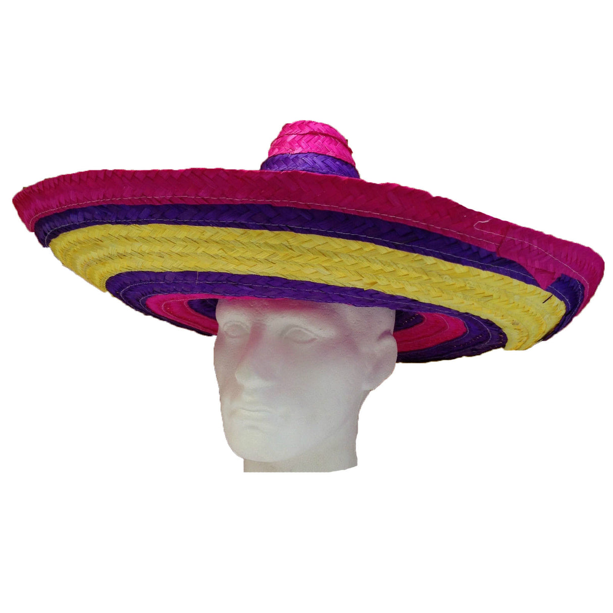 Mexican Rainbow SOMBRERO Fancy Dress Straw Party Costume Hat Cap Spanish