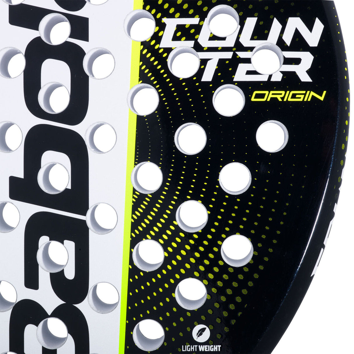 Babolat Counter Origin Padel Racquet Racket Beginners in Black/Yellow