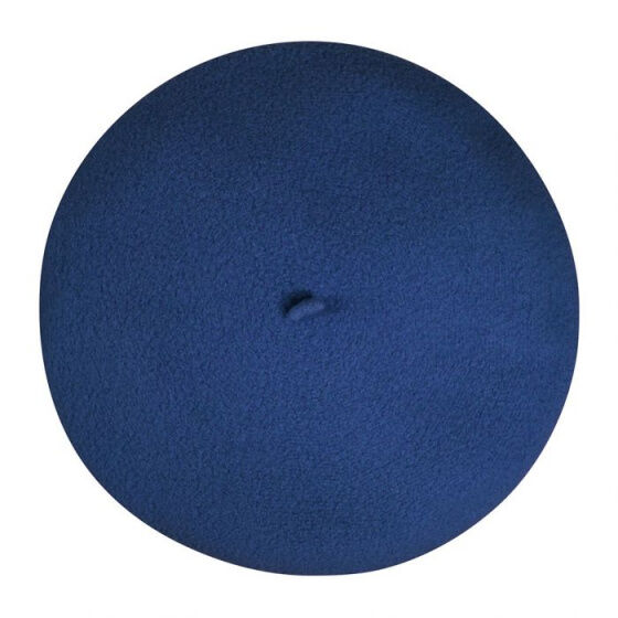 Laulhere Heritage Unisex Winter Wool Beret - Blue