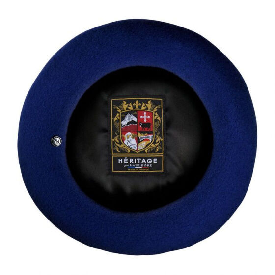 Laulhere Heritage Unisex Winter Wool Beret - Blue