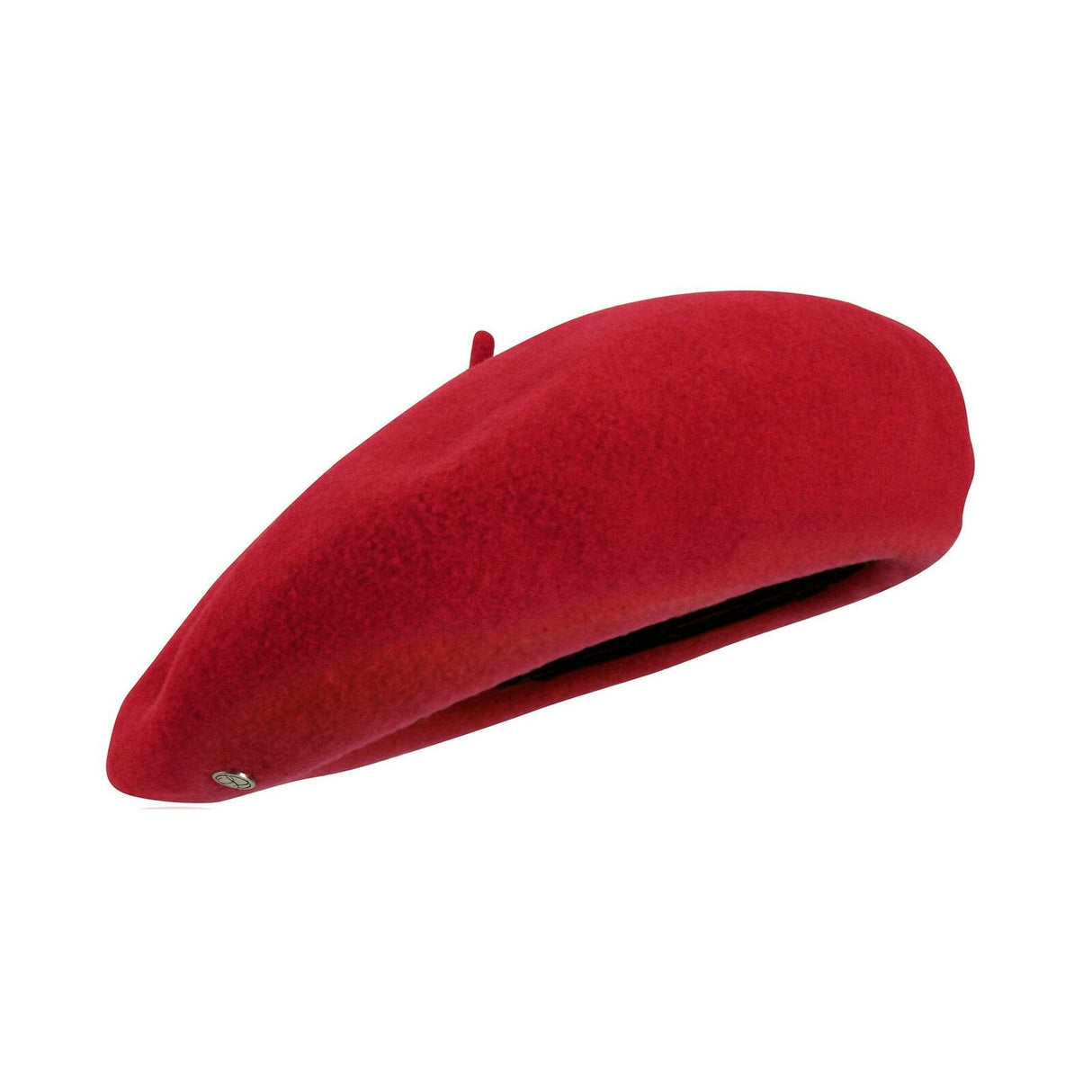 Laulhere The IRATY Cashmere/Wool Unisex Beret - Rouge Passion Red (Satin Lined)