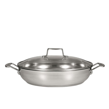 SCANPAN Impact 32cm Chef Pan Stainless Steel Saute Cookware Kitchen