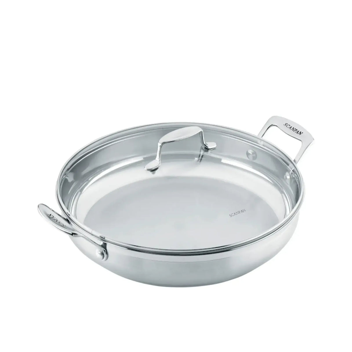 SCANPAN Impact 32cm Chef Pan Stainless Steel Saute Cookware Kitchen