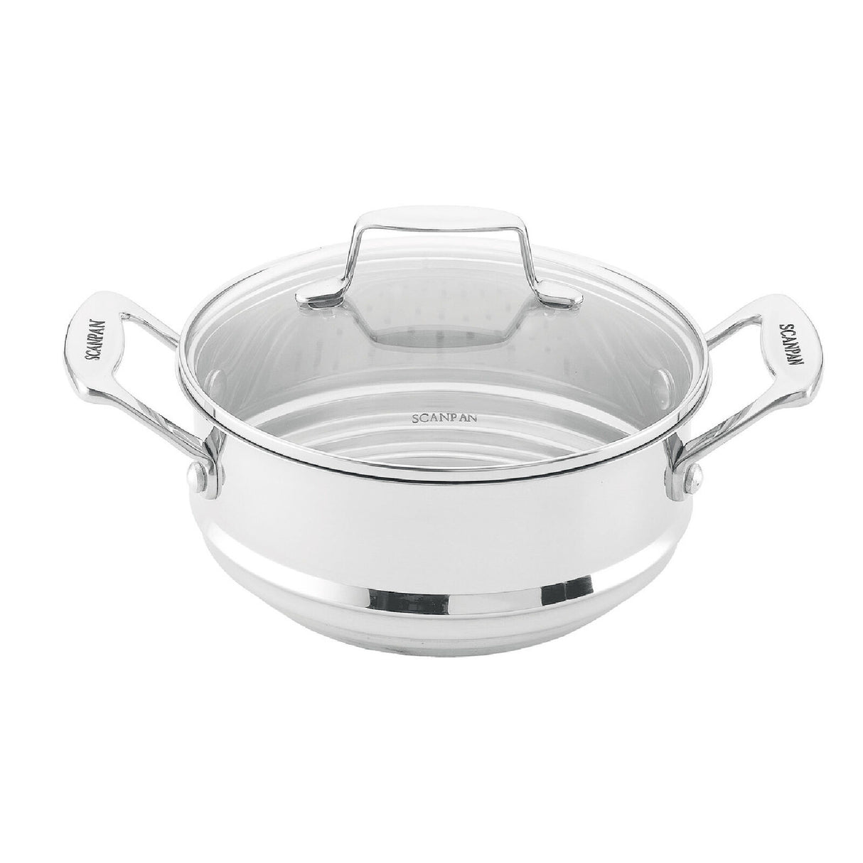 Scanpan Impact Multi Steamer Insert with Lid Fits 16cm, 18cm & 20cm Pots