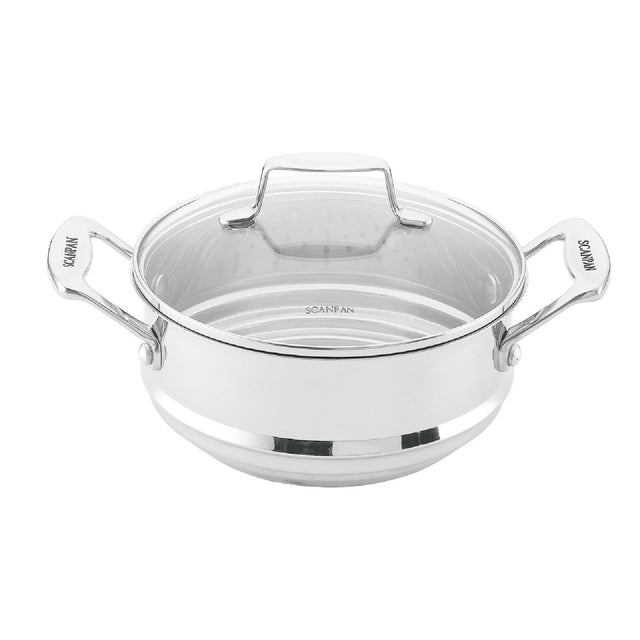 Scanpan Impact Multi Steamer Insert with Lid Fits 16cm, 18cm & 20cm Pots