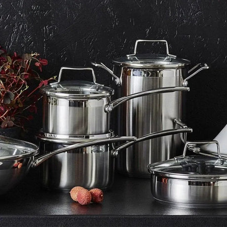Scanpan 3-Piece Impact High Quality 18/10 Stainless Steel Cookset Pots