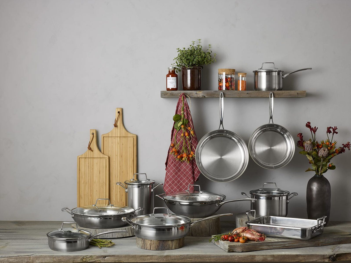Scanpan Impact 7 Piece Stainless Steel Cookware Set Induction Oven Safe