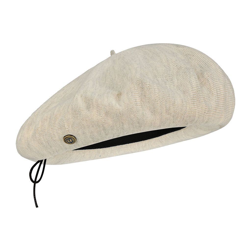 Laulhere Mestura 100% Cotton French Beret Hat in Jute (Made in France)