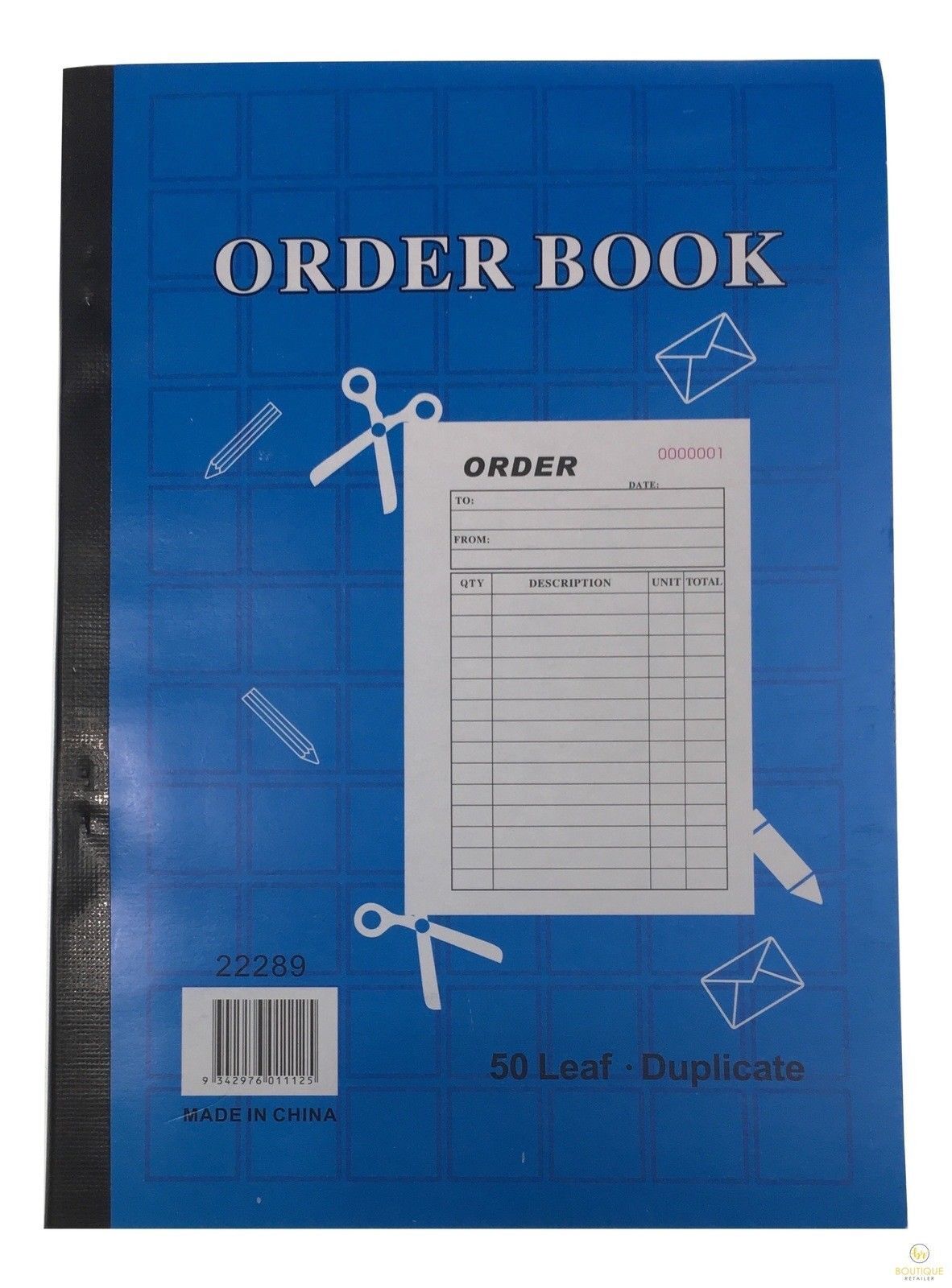 Order Book 50-Page Duplicate - Carbonless Restaurant Docket