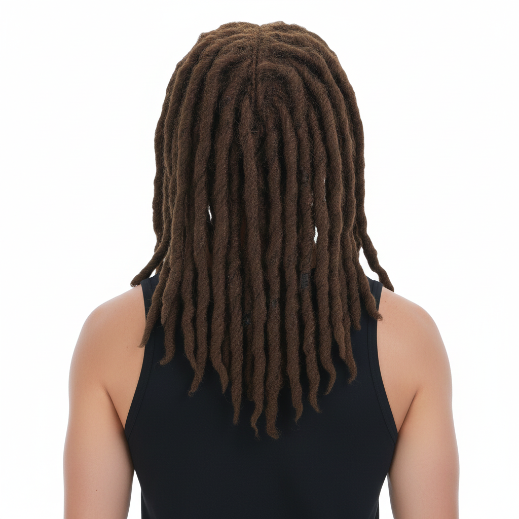 Brown Dreadlocks Wig - Deluxe Rasta/Reggae Costume for Fancy Dress/Halloween