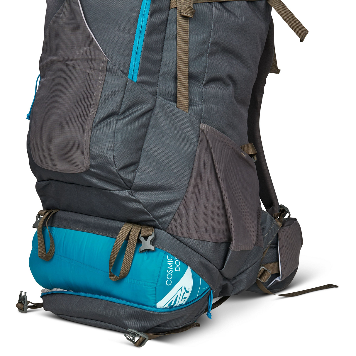 KELTY Asher 85L Backpack Bag Travel Hiking Camping Pack - Beluga/Stormy Blue
