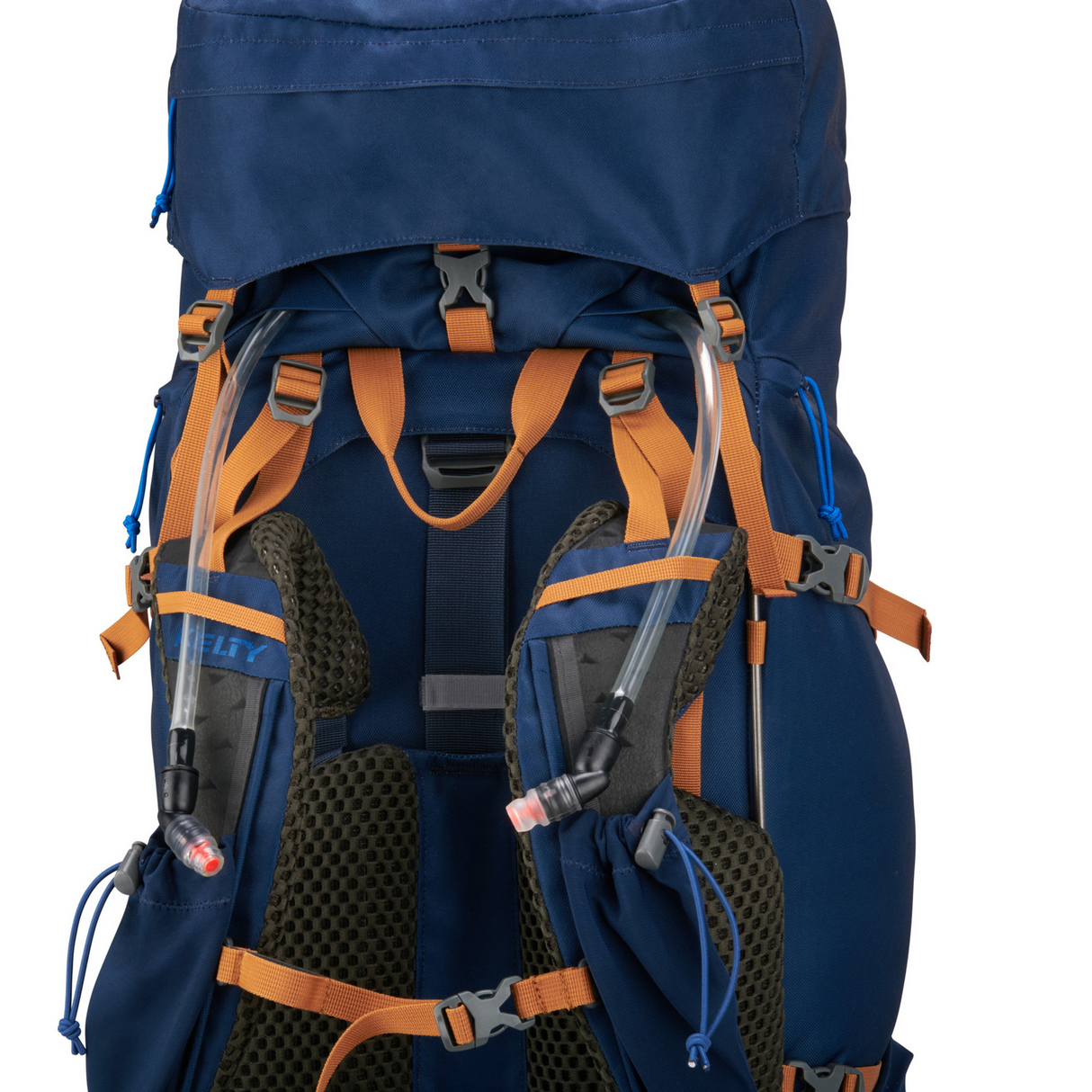 KELTY Glendale 85L Pageant Backpack Bag Hiking Camping Travel Pack in Blue/Cathay Spice