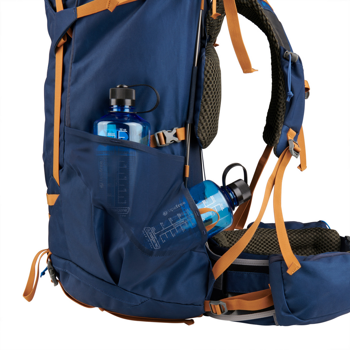KELTY Glendale 85L Pageant Backpack Bag Hiking Camping Travel Pack in Blue/Cathay Spice