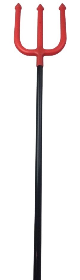 110cm Red Devil Trident - Halloween Fancy Dress Costume Stick (Party Accessory)