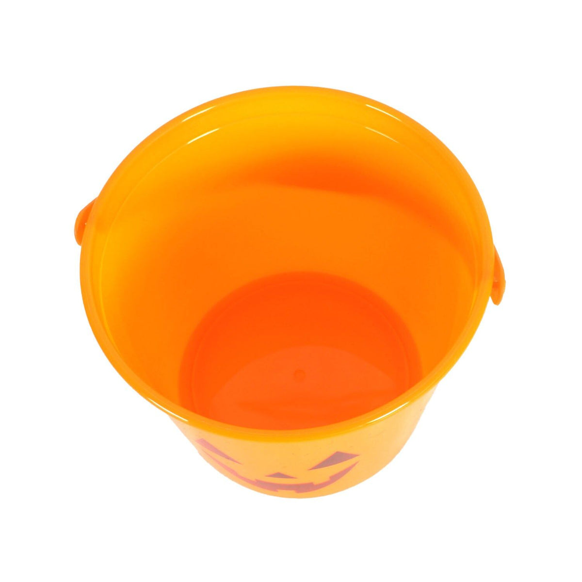 Halloween Pumpkin Trick or Treat Bucket - Orange Jack-O-Lantern (14x12cm)