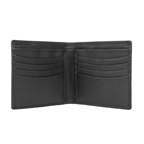 Dents RFID Pebble Grain Leather Billfold Wallet - Black