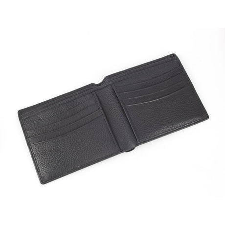 Dents RFID Pebble Grain Leather Billfold Wallet - Black