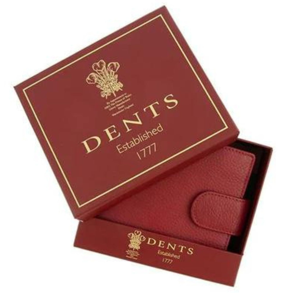 Dents RFID Pebble Grain Leather Bifold Press Stud Wallet - Cognac