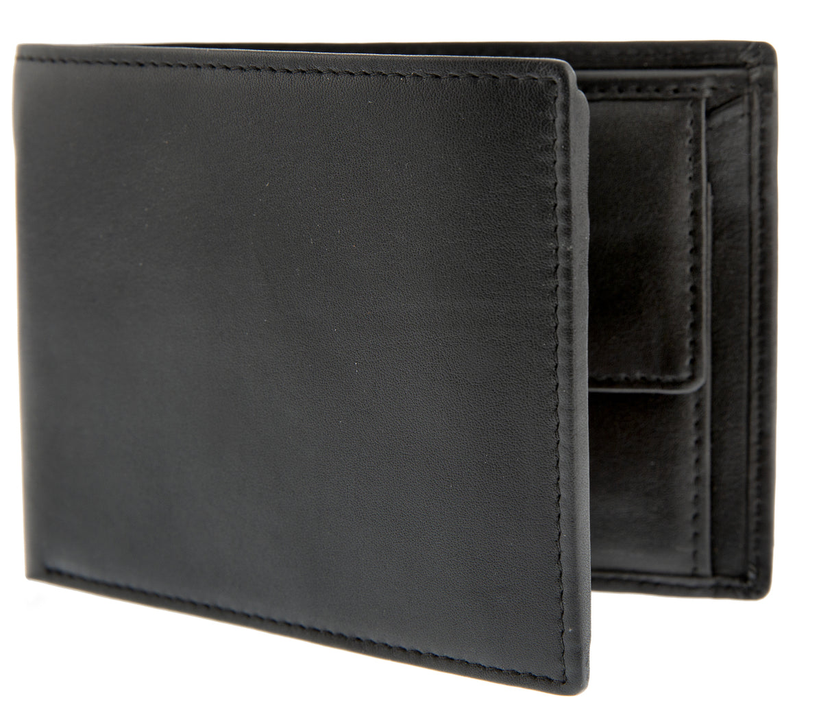 Dents Nappa Leather Trifold Wallet with RFID Protection in Black