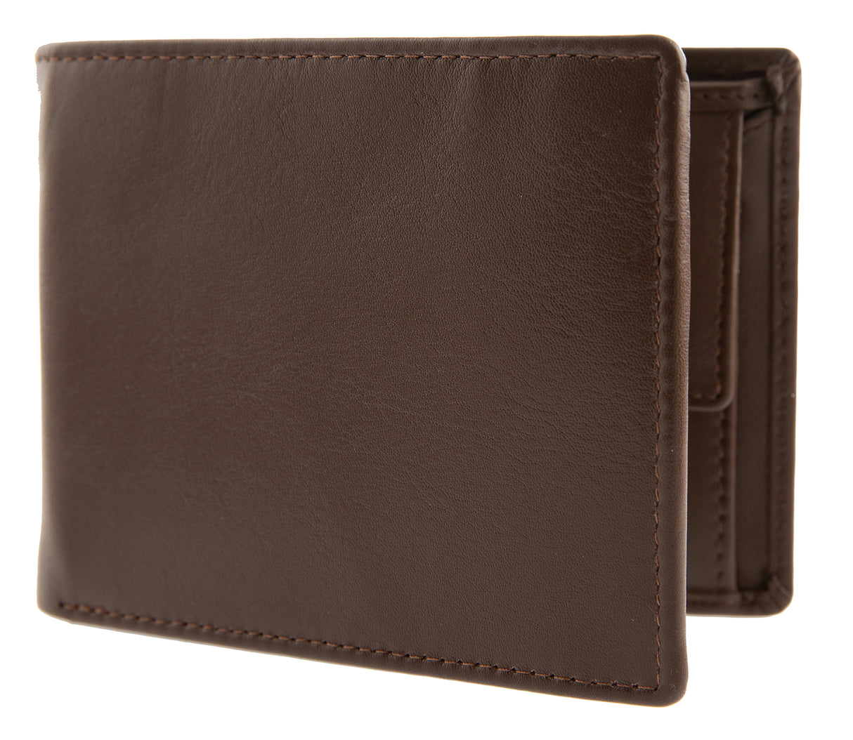 Dents Nappa Leather Trifold Wallet with RFID Protection in English Tan
