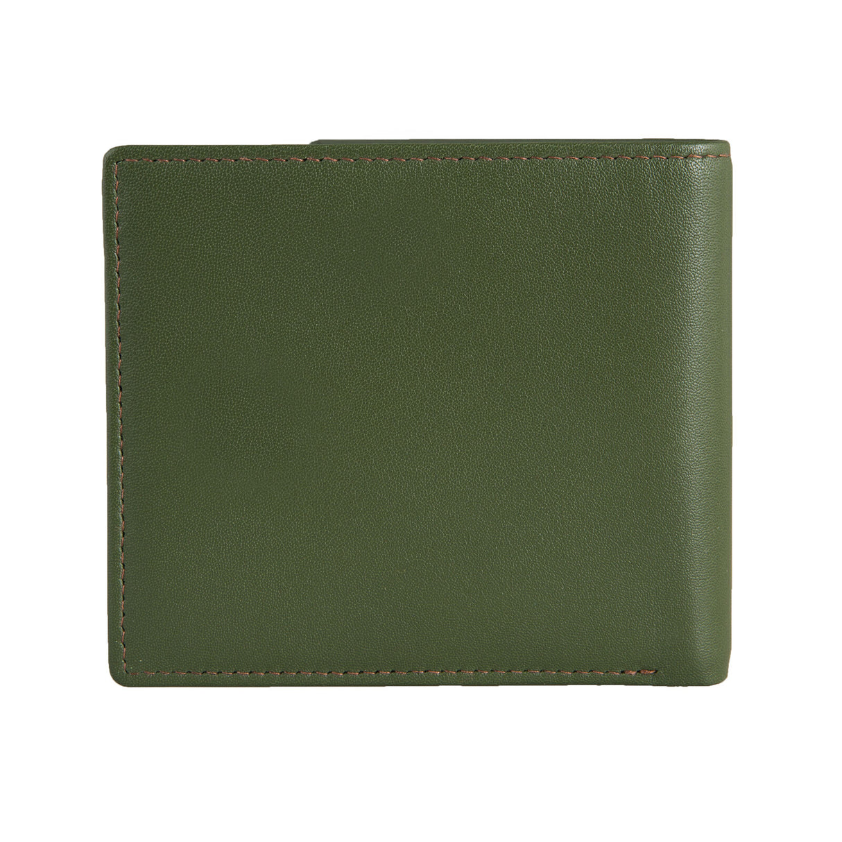 Dents Men's Smooth Nappa Leather Bifold Wallet with RFID Blocking in Olive/Tan